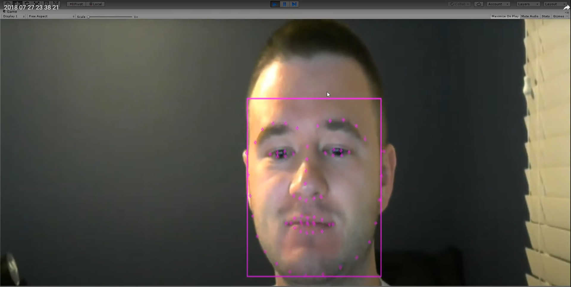 Unity OpenCV Face Tracker